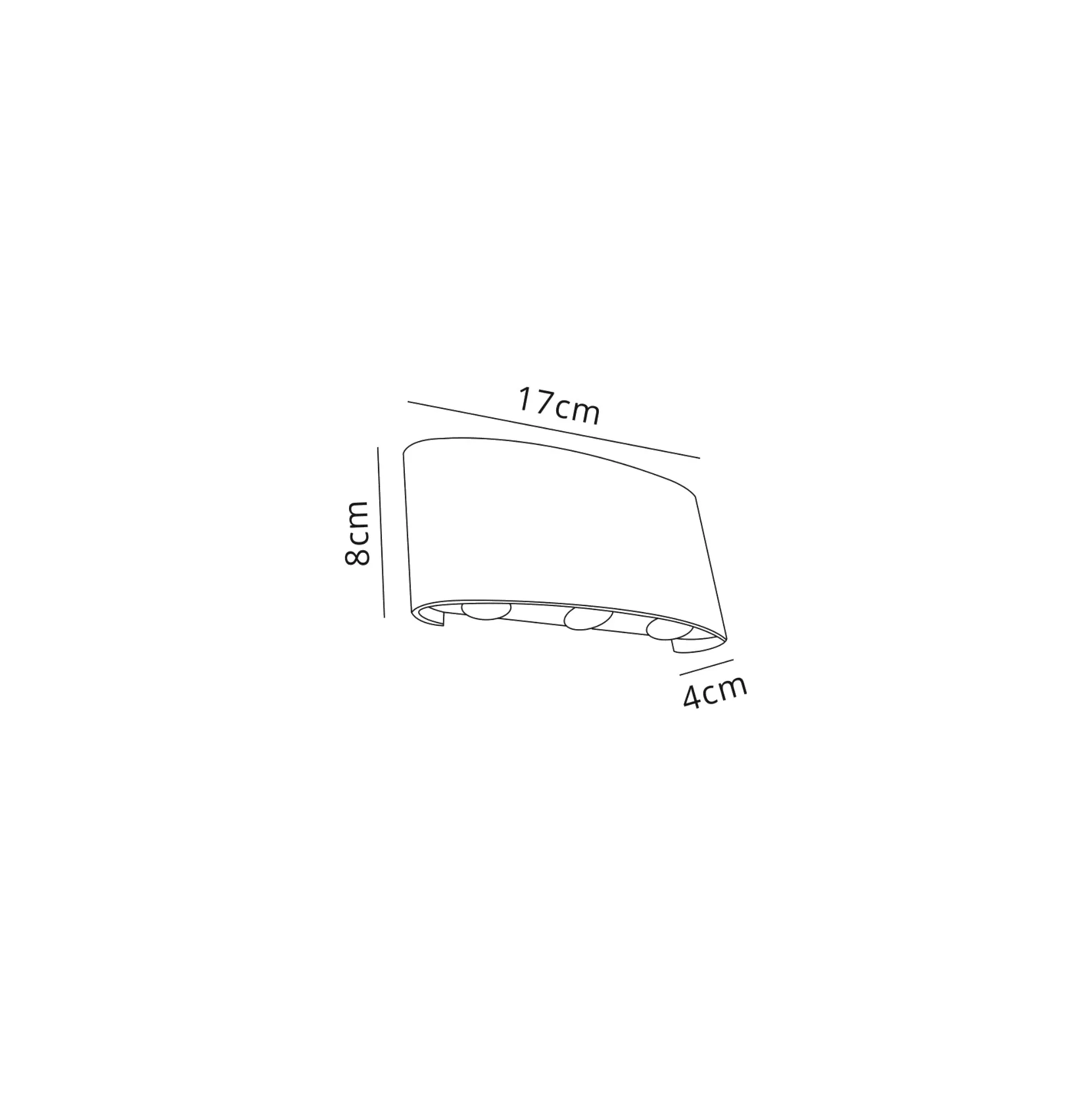 Leoni Wall Light 6W LED IP54 Anthracite D0451  Deco Leoni